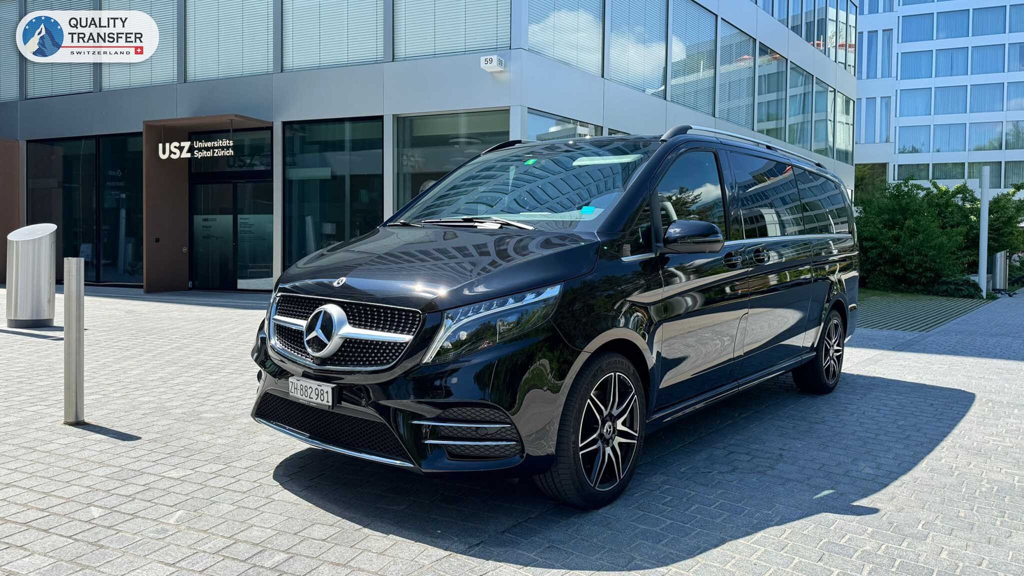 Private driver and premium vehicle in Switzerland