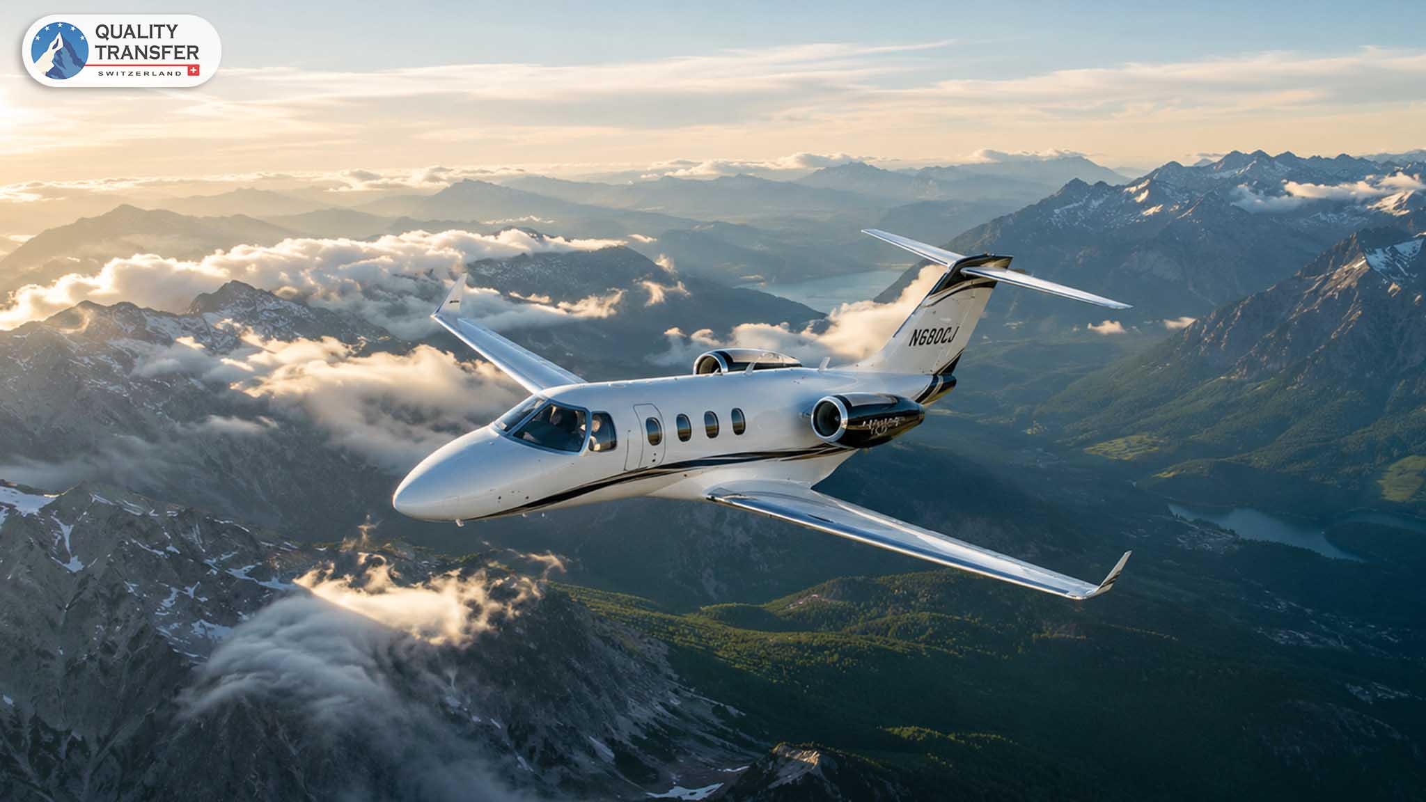 Private jet in Zurich