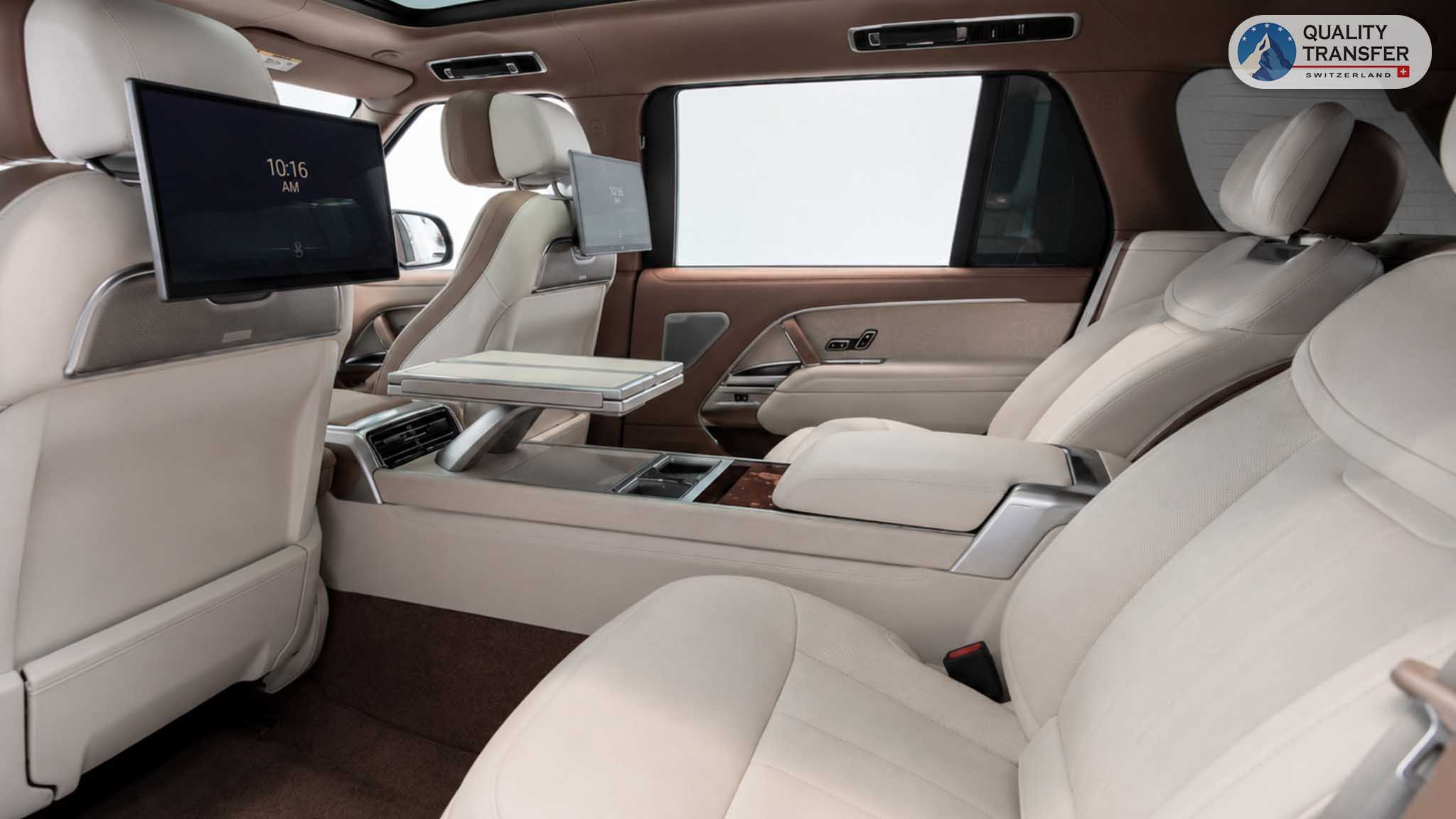 Luxury Range Rover interior
