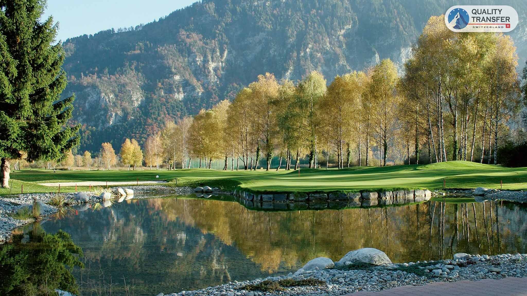 Chauffeurfahrt mit QualityTransfer für einen Golfaufenthalt in Interlaken