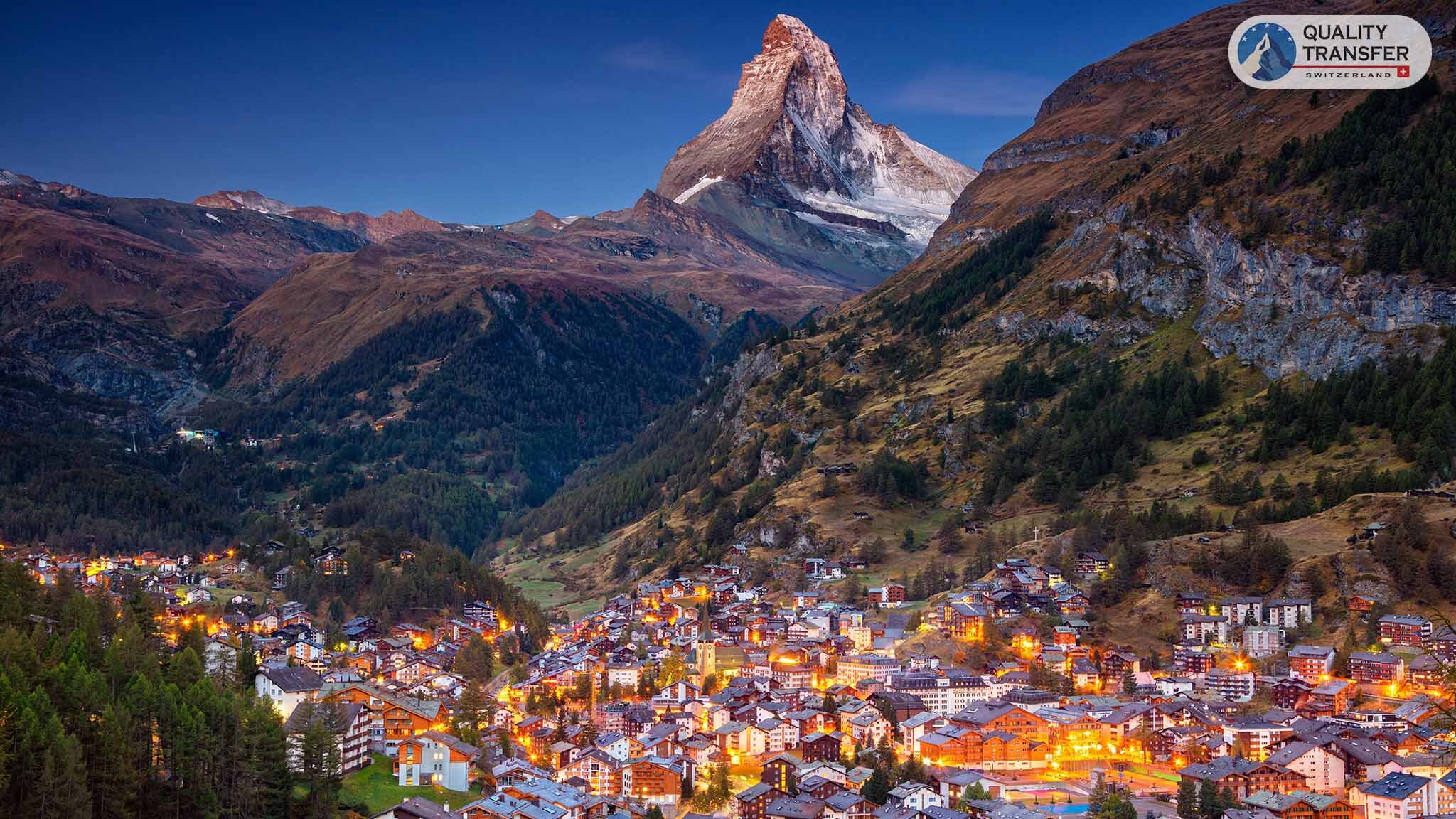 Private chauffeur journey from Zurich Airport towards Zermatt