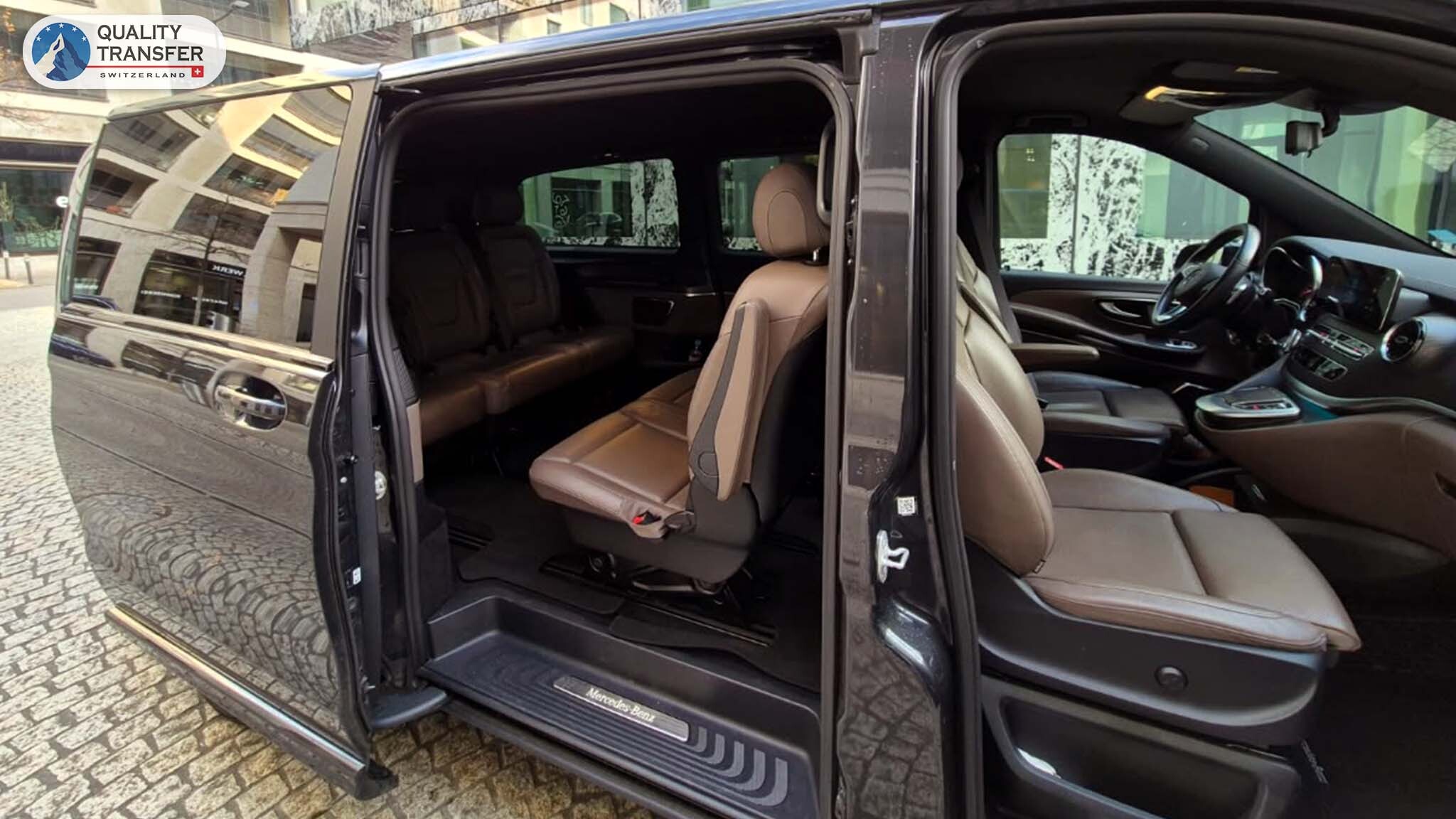 Spacious van for family luggage and private transfers